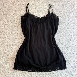DKNY black lace cami with adjustable straps